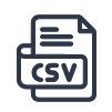 CSV file icon (export)